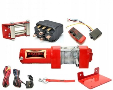 WYCIĄGARKA WCIĄGARKA ELEKTRYCZNA DRAGON WINCH POKROWIEC 12V 1588KG