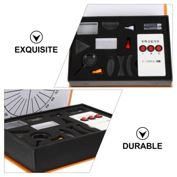 Наборы призм со стеклянными линзами для оптических экспериментов