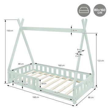 Кровать с защитой от выпадения