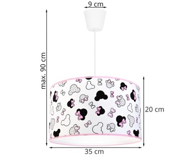 LAMPA WISZĄCA SUFITOWA LOFT DZIECIĘCA ABAŻUR LED