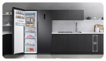 Комплект SAMSUNG Холодильник RR39C7EC5B1 + морозильная камера RZ32C7CBEB1 Графитовая сталь