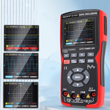 Осциллограф 3 в 1 ZOYI ZT703S 50 МГц 280 мс