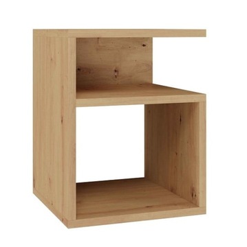 Szafka nocna z półkami dąb artisan