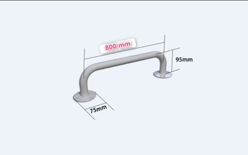 Poręcz łazienkowa dla niepełnosprawnych biała