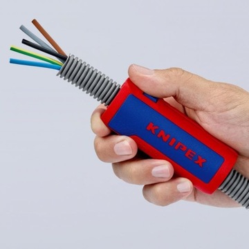 Нож KNIPEX TwistCut и съемник гофрированных труб