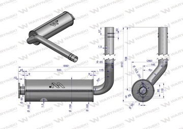 Комплектный глушитель Bizon Z-056 WARYŃSKI 5040390070W