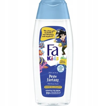 FA KIDS ŻEL I SZAMPON 400ML NIEBIESKI PIRATE FANTA