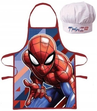 Fartuch Fartuszek Kuchenny + Czapka SPIDERMAN