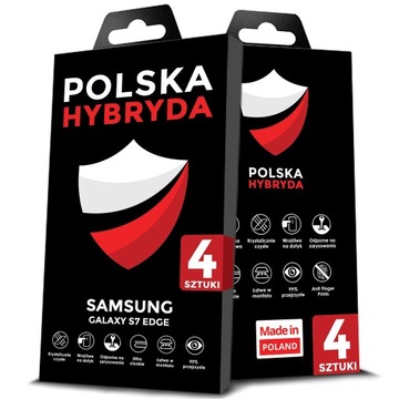 4PACK SZKŁO WZMOCNIONE HYBRYDOWE SZYBKA NA EKRAN SAMSUNG GALAXY S7 EDGE
