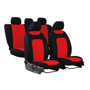 Pokrowce uniwersalne samochodowe Caro czerwone do Mitsubishi Outlander II