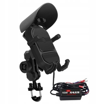 Mocowanie telefonu do motocykla 15W bezprzewodowy