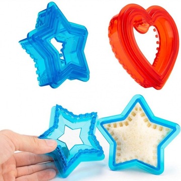 Nóż do kanapek DIY Serca i trójkąty
