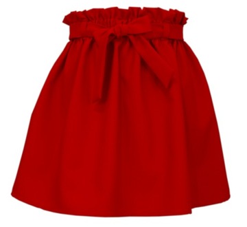 CZERWONA SPÓDNICZKA SPÓDNICA MINI PASEK NA WYMIAR