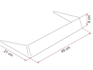 Спойлер на окно фургона 40x40 Fiamma Turismus Store в PL