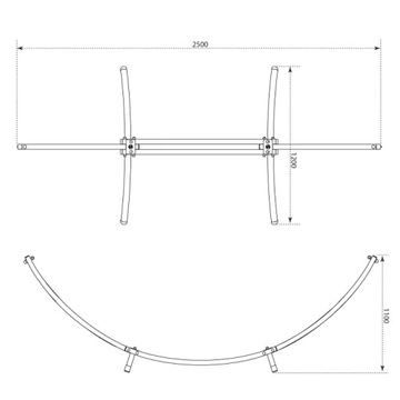 ПРОЧНАЯ РАМА + САДОВЫЙ ГАМАК ИЗ ОЦИНКОВАННОЙ СТАЛИ