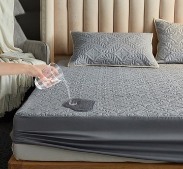 НАМАТРАСНИК СТЕГАНЫЙ ВЕЛОРОВЫЙ ВОДОНЕПРОНИЦАЕМЫЙ ПЛЮШ 160х200х30