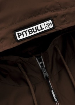 Męska Kurtka Wiosenna z Kapturem Wiatrówka Pitbull Limited Athletic Logo