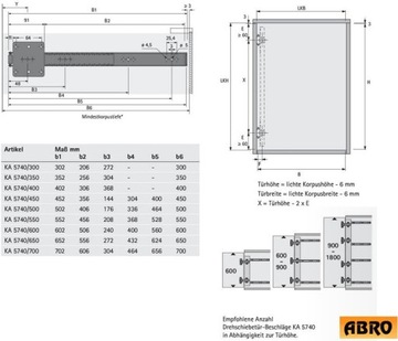 Направляющая для карманных дверей KA 5740