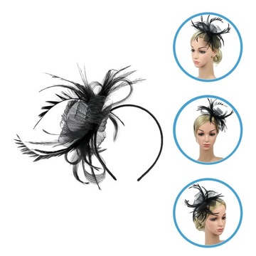 Женская сетчатая шляпа Fascinator, шапка с полосой для чаепития