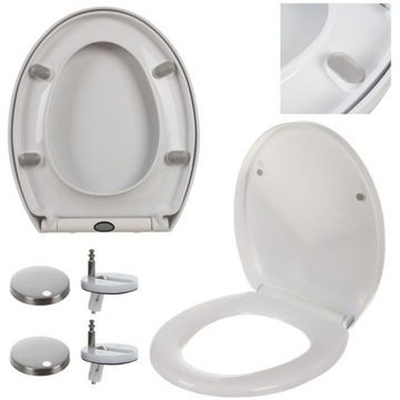 Универсальное сиденье для унитаза премиум-класса с медленным закрыванием для прочного сиденья