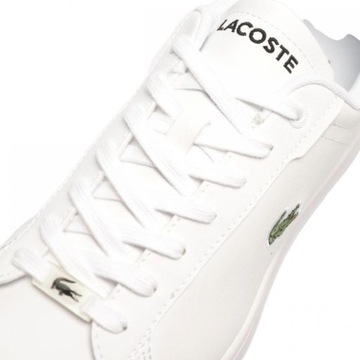 Białe Skóra naturalna Buty Męskie Lacoste r.42