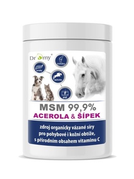 DROMY MSM+ACEROLA+DZIKA RÓŻA 1kg na stawy dla koni