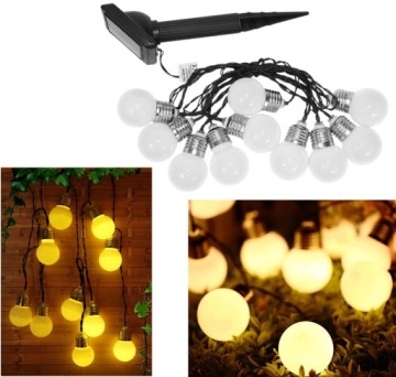 РОЖДЕСТВЕНСКИЕ гирлянды из 10 светодиодов на солнечных батареях