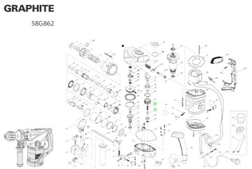 НАЖИМНЫЙ ШПИН ДЛЯ ГРАФИТА 58G862 УДАРНЫЙ МОЛОТОК