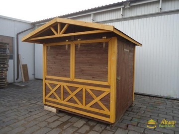 DOMEK HANDLOWY 4 DREWNIANY KIOSK SKLEPIK PRODUCENT