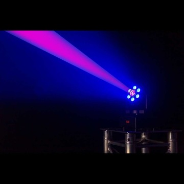 Ruchoma GŁOWA HYBRYDOWA 6x 8W RGBW LED WASH 7GOBO