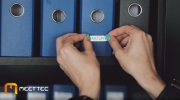 Сменный скотч Brother TZE-112 6мм прозрачный/красный.