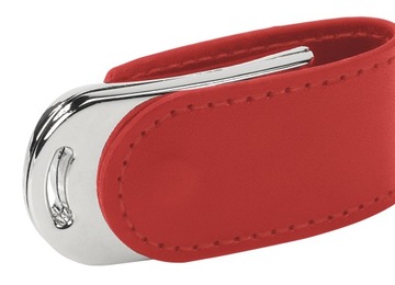 PENDRIVE REKLAMOWY USB z logo skórzany PDs-14 4GB Z GRAWEREM 10 SZT