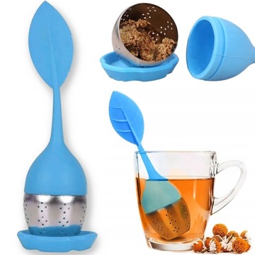 ZAPARZACZ DO HERBATY ZIÓŁ SILIKONOWY SITKO LISTEK