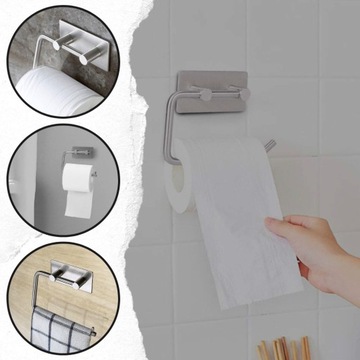 РУЧКА ДЛЯ ТУАЛЕТНОЙ БУМАГИ БЕЗ СВЕРЛЕНИЯ