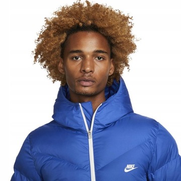 Nike Storm-Fit kurtka ZIMOWA PUCHOWA MęskaCIEPŁA Windrunner Jacket Czarna