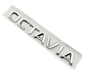 SKODA OCTAVIA EMBLEMAT NAPIS LITERKI NA KLAPĘ
