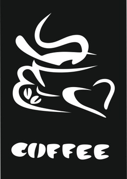 OBRAZ AŻUROWY DEKORACJA ŚCIENNA PANEL 3D COFFEE
