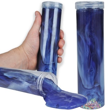 SLIME GLUT MASA PLASTYCZNA KOLOROWA Z BROKATEM DROBINKAMI DUŻY