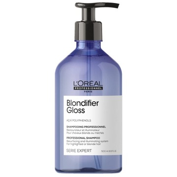 L'Oreal Blondifier Gloss Szampon Nawilżający Nabłyszczający Włosy 500 ml