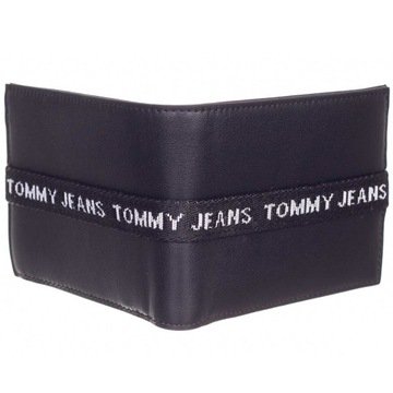 TOMMY HILFIGER BEZPIECZNY PORTFEL MĘSKI TJM ESSENTIAL CC & COIN CZARNY