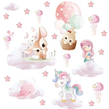 naklejki dla dzieci na ścianę ścienne balony 240