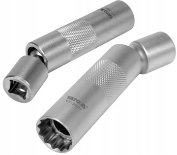 YATO KLUCZ NASADKA CIENKOŚCIENNA DO ŚWIEC 16mm 3/8