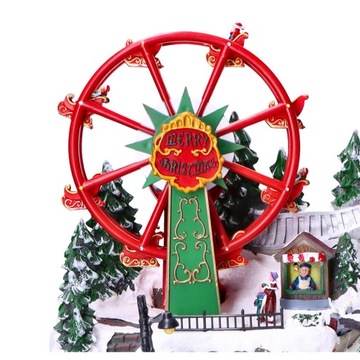 Рождественская деревня со светодиодным вертепом 32,5x54x36см