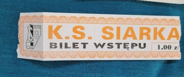 bilet Siarka Tarnobrzeg