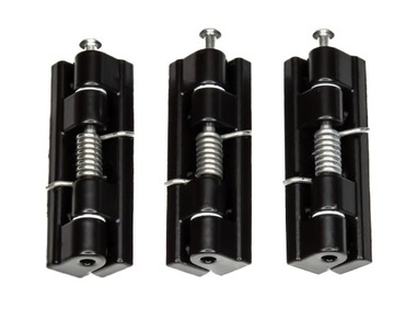 ZAWIASY ALUMINIOWE UNIWERSALNE CZARNY BRĄZ 3 szt.