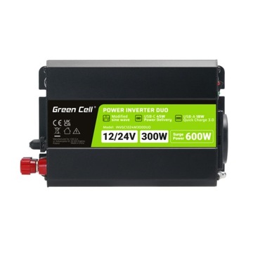 Green Cell - Преобразователь напряжения Inverter DUO 12/24 В на 230 В 300 Вт/600 Вт M