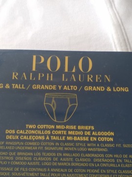 POLO RALPH LAUREN SLIPY MĘSKIE W 46 2 PAK BIAŁE