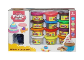 ПЛАСТИКОВАЯ ПАСТА, ГЛИНА ДОЙ, 12 ЦВЕТОВ МОЛДА