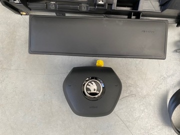 KONZOLA AIRBAG PÁSY SKODA KAROQ ČERNÁ ORIGINÁLNÍ 57B857091