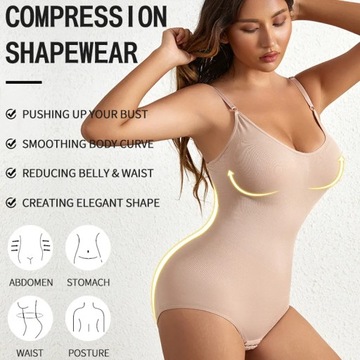 2pieces Bodysuit Shapewear Women Full Body Shaper